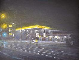 celso_martinez_naves_Freiburg Agip 1, 2012, Oel auf Leinwand, 30 x 40 cm